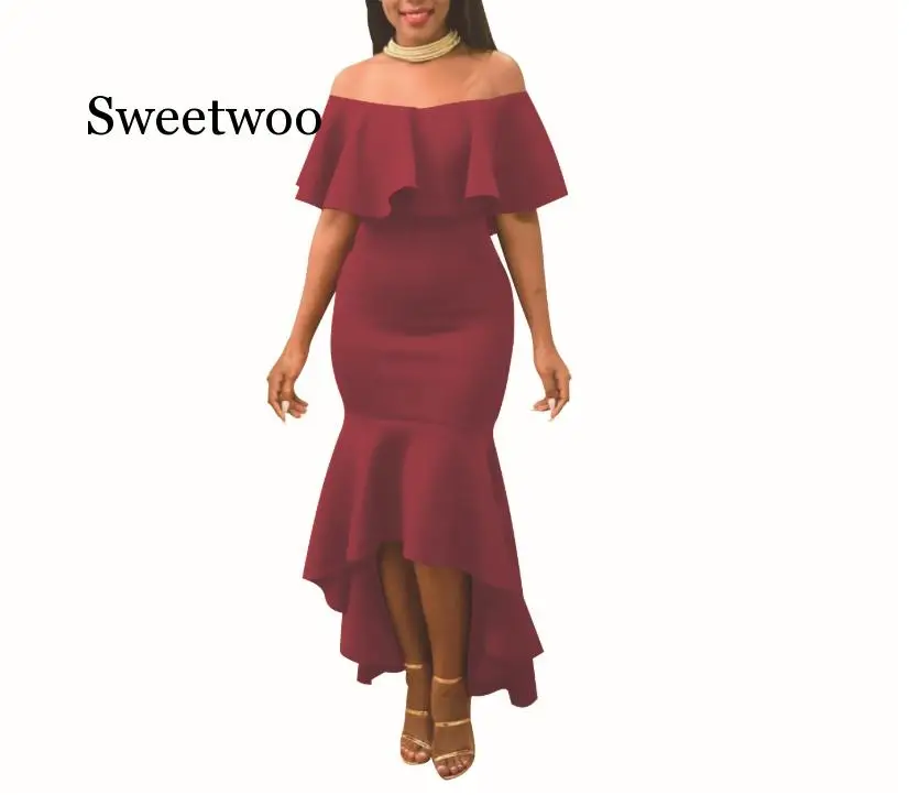 

Woman Irregular Sexy Tube Dress Off Shoulder Backless Lady Bodycon Party Tight Night Dresses Robe Femme Clubwear