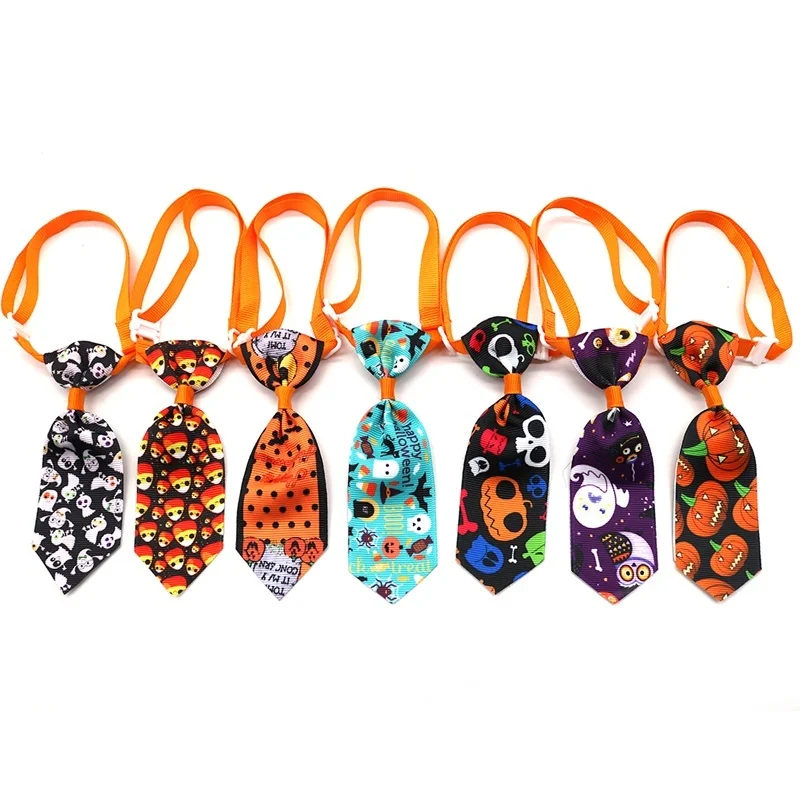 6 шт./упак. Домашние животные кошки собаки Галстуки для Хэллоуина домашних