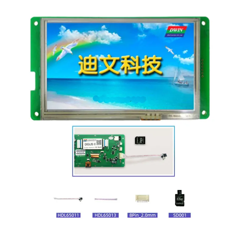 Dmt80480l070 _ 01w N dmt80480l070 01wtz7a 7-дюймовый DWIN последовательный порт Инструкция экран RS232 с