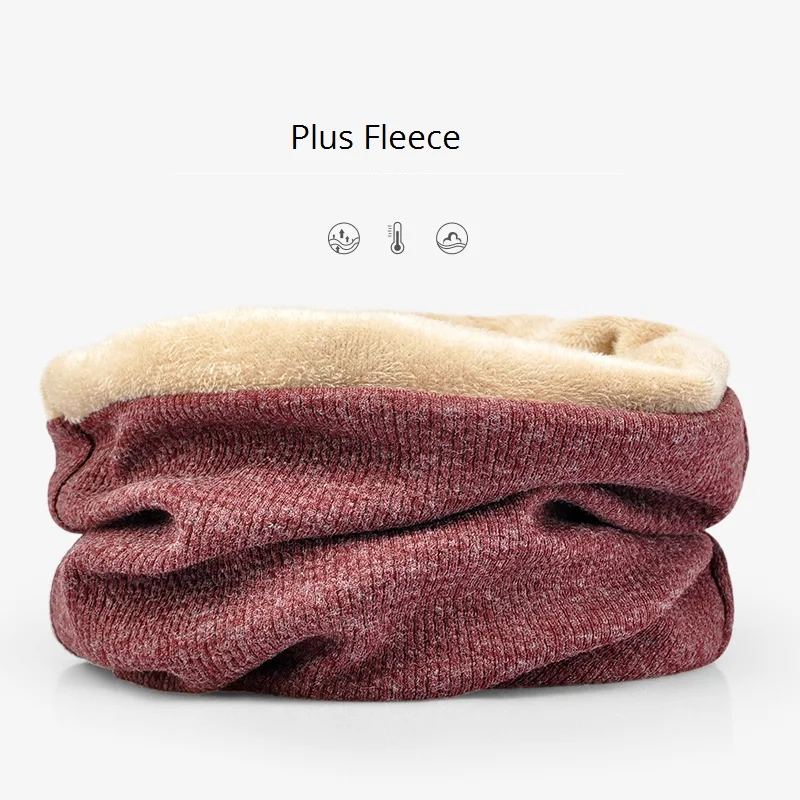 CAMOLAND модные вязаные шапочки Beanie для мужской на зиму и осень шотландская шапочка с защитой Теплая Флисовая шапка мужские спортивные для улицы Beanie шапки - Цвет: Wine Red Fleece