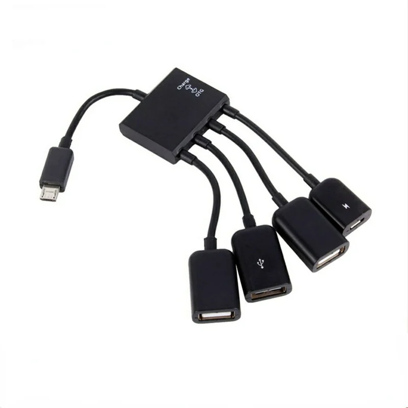 

OTG 3/4 порт Micro USB зарядный концентратор кабель Spliter соединитель Адаптер для смартфона компьютера планшета ПК провод для передачи данных