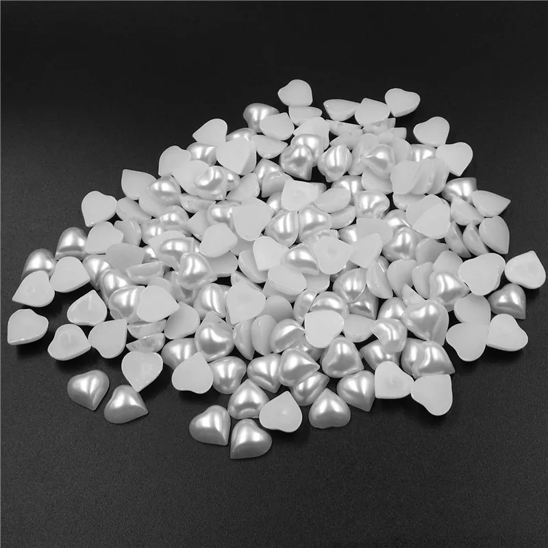 

100 шт., 15 мм, украшения из белого жемчуга и сердца