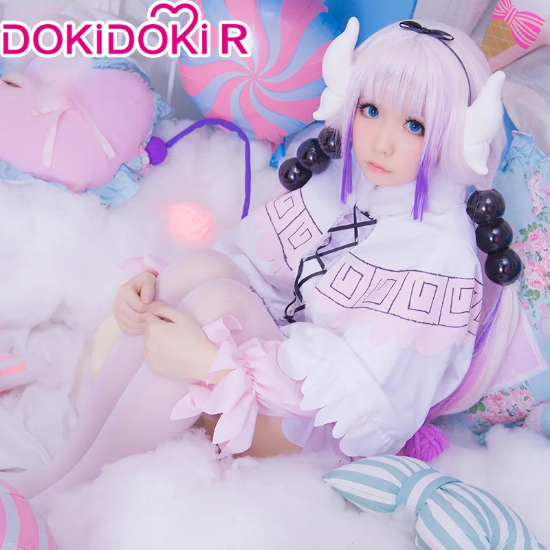 

DokiDoki-R Anime Miss Kobayashi’s Dragon Maid Cosplay Kanna Kamui Costume Halloween Cosplay Kanna Kamui Cosplay Cute Kanna