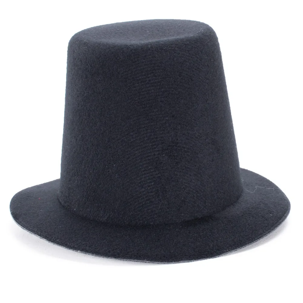 A006 10 шт./лот Мини Топ Высокая шляпа 9 см Millinery Вуалетка база DIY ремесло Модные Простые однотонные шапки
