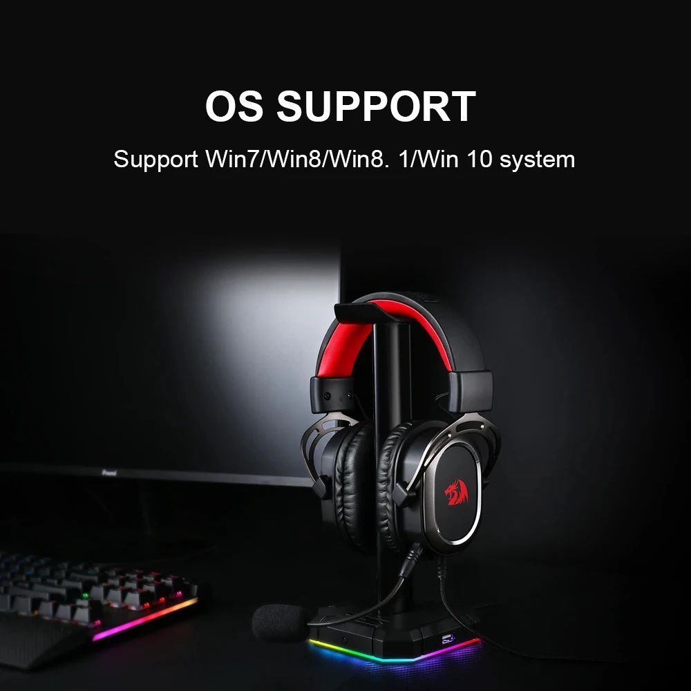 Игровой микрофон Redragon H710 Helios с шумоподавлением компьютерная гарнитура объемным