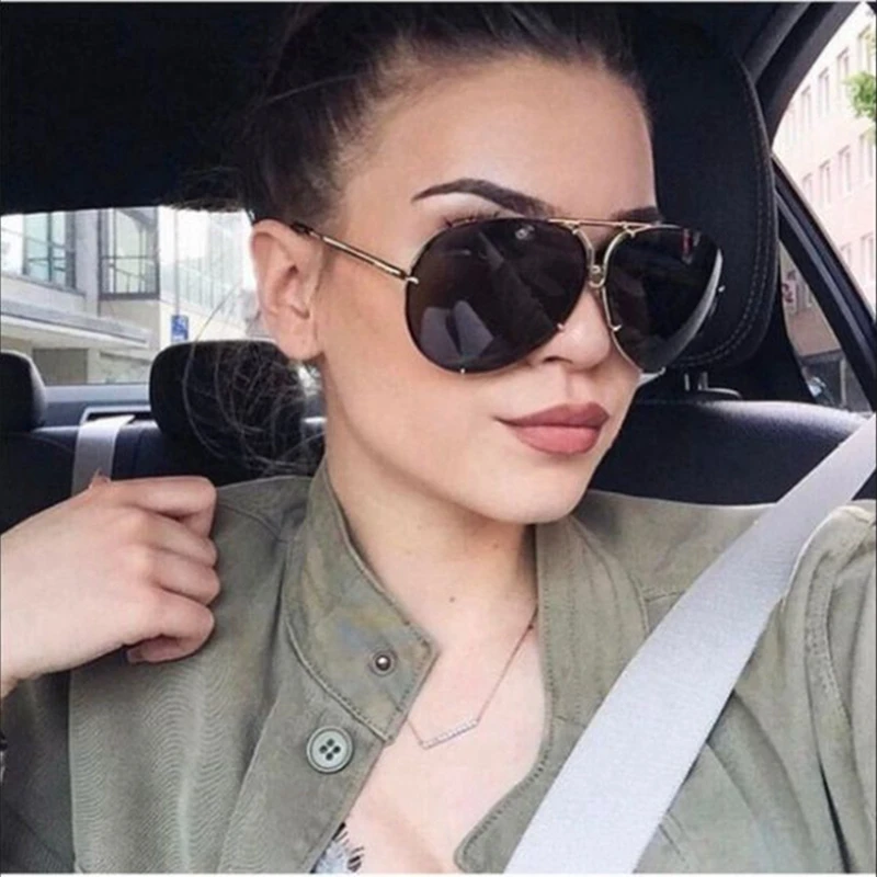 Iboode большие солнцезащитные очки женские большие авиационные Солнцезащитные очки женские большие очки UV400 оттенки Oculos Gafas De Sol