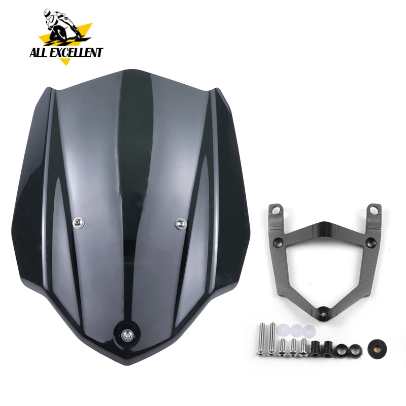 Ветрозащитный экран на лобовое стекло с кронштейном для Yamaha MT 03 MT03 2017 2016 2018 Mo to Sport