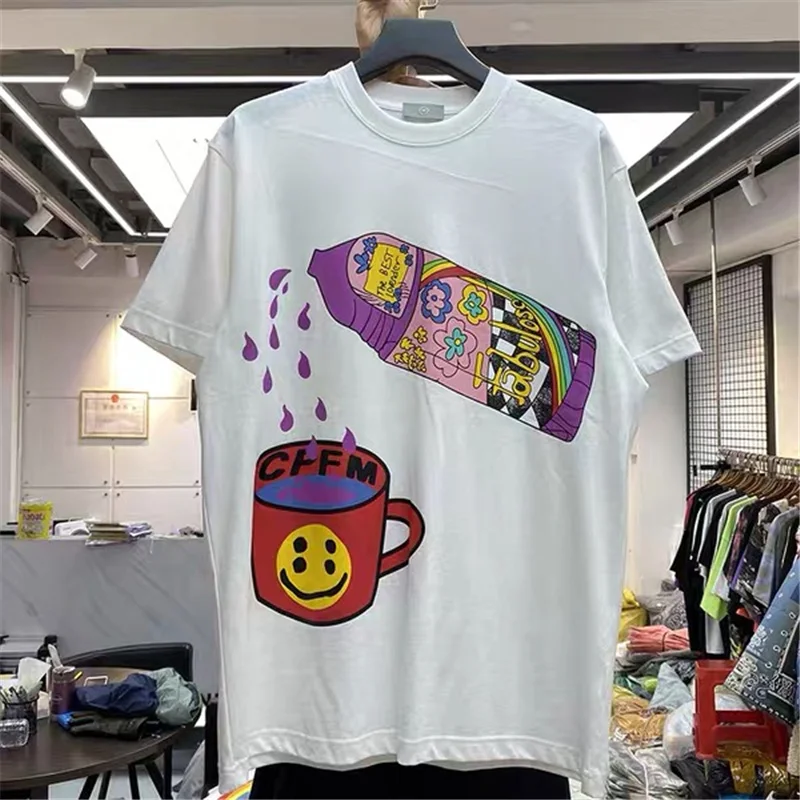 Футболка CPFM 21ss с коротким рукавом стерео-футболка из пенопласта принтом