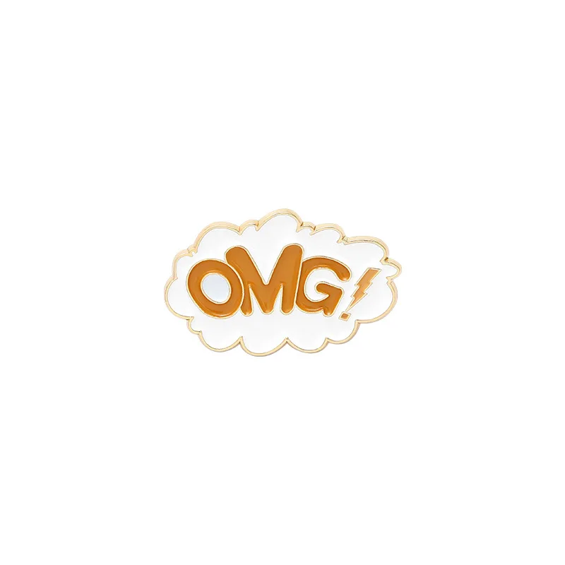 

Personalized OMG Letter Brooch Creative Fruit Brooch Creative Hot Air Balloon Brooch Fashion Backpack Badge Cute Enamel Pins