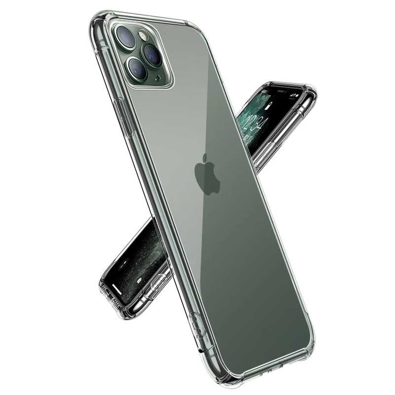 

Luxury Shockproof Silicone Phone Cases For iPhone 11 12 Pro X XR XS MAX7 8 Plus 11 Case Cover Transparent Protection Back Cover