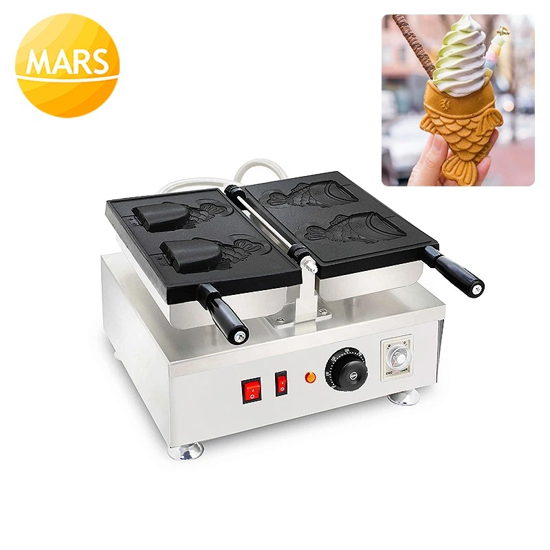 Taiyaki японская рыба образный вафельница антипригарные тайяки c открытым ртом
