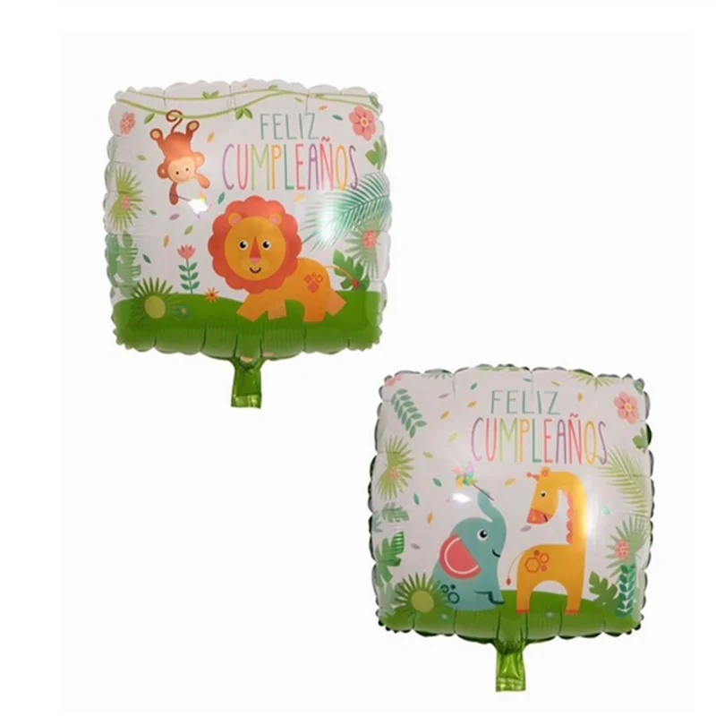 10 шт 18inch FELIZ cumpleaños Фольга воздушные шары ИСПАНИЯ С Днем Рождения Круглый с гелием