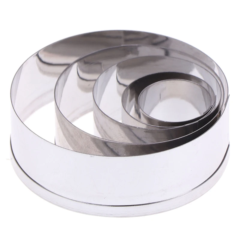 5 шт./компл. круглый полимерный ремешок из нержавеющей стали для глины формы