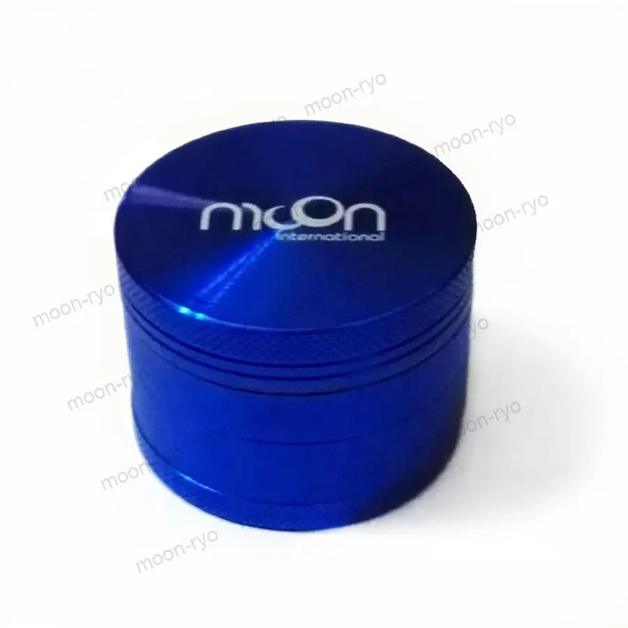 Измельчитель для табака и травы Moon New Blue 4 слойный металлический сплав 50 мм/1 97