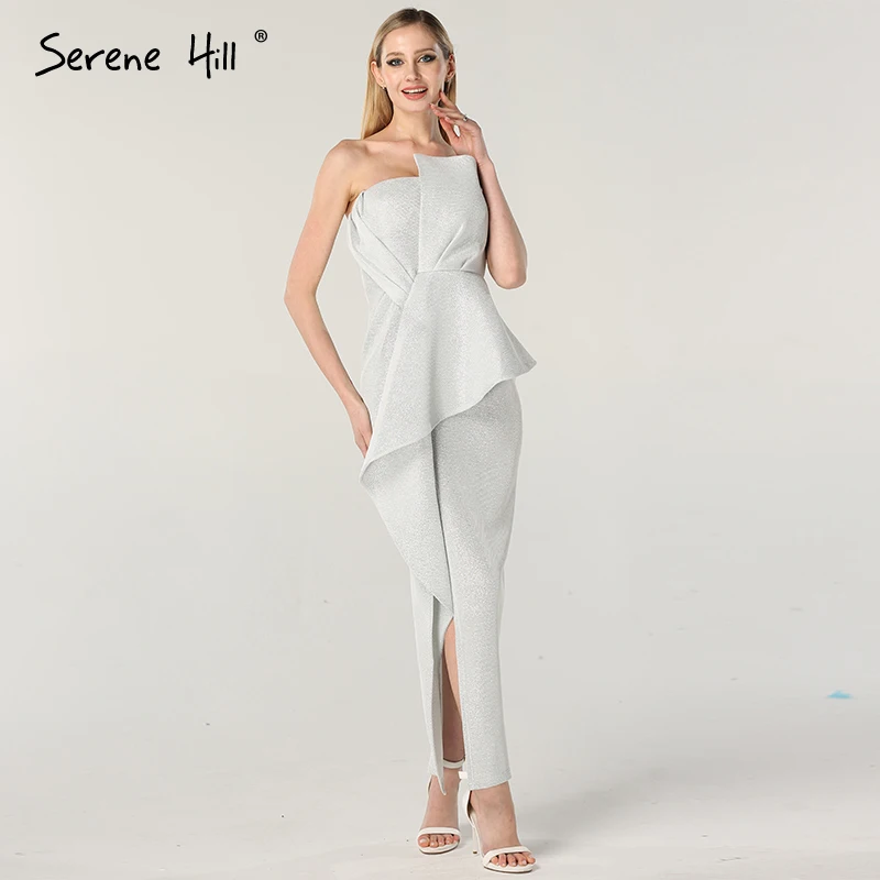 Serene Hill Дубай дизайн асимметричное вечернее платье с открытыми плечами белое