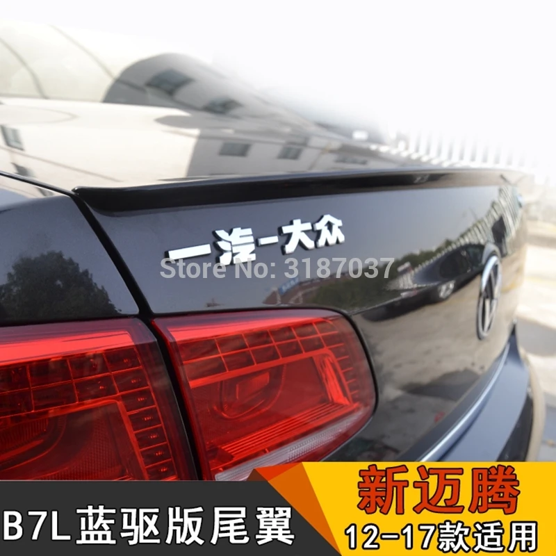 

Спойлер для Volkswagen Passat B7 2013-2015, АБС-пластик, неокрашенный, бриллиантовый чехол для багажника, автомобильный Стайлинг