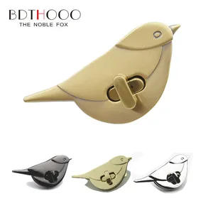 Металлическая застежка BDTHOOO 1 шт., поворотный замок для птиц, поворотный замок для сумок сделай сам, застежка для сумок, сумок, кошельков, фурнитура, аксессуары для сумок