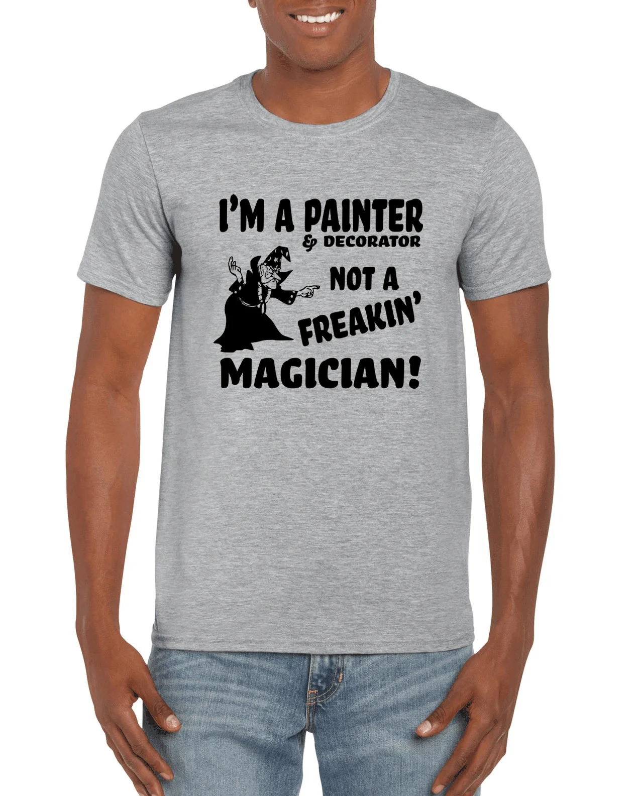 I'm A Painter Not Magician T Shirt Badass Men Women унисекс 261|Мужские футболки| |
