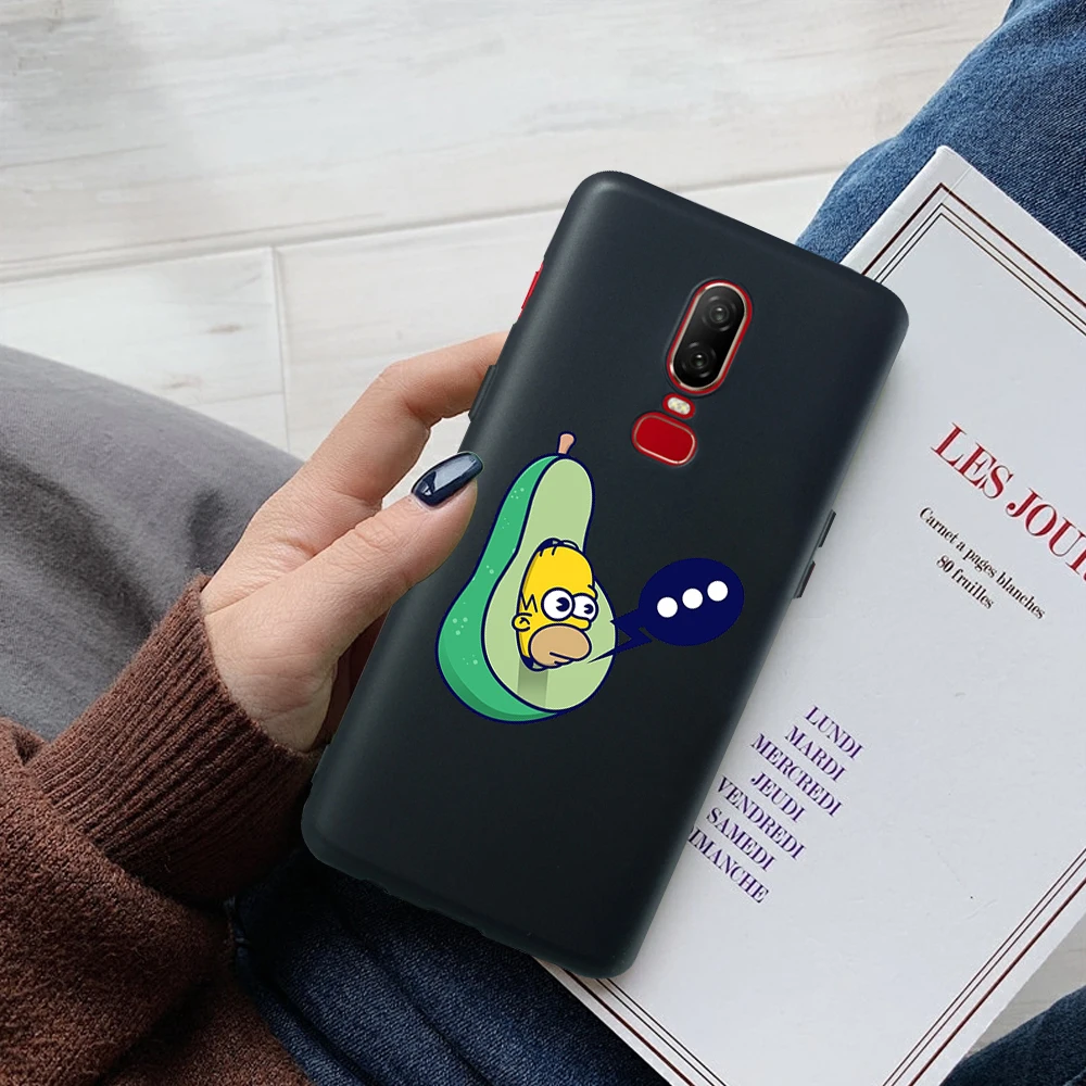 Мультфильм Симпатичные Фрукты авокадо принципиально для Oneplus 7 Pro Чехол 6 5