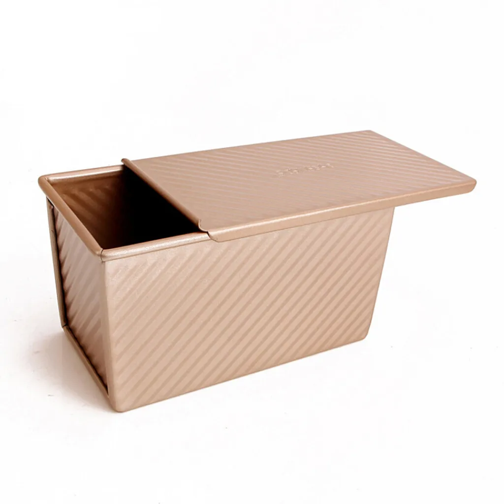 450 г золотистые внутри антипригарные продолговатые алюминиевые коробки для