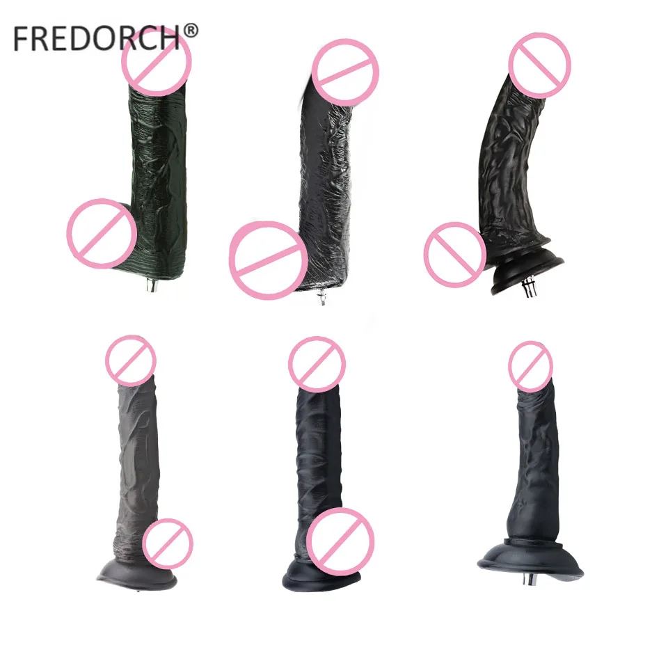 Секс машина FREDORCH большое черное дилдо быстрый разъем вибратор для женщин