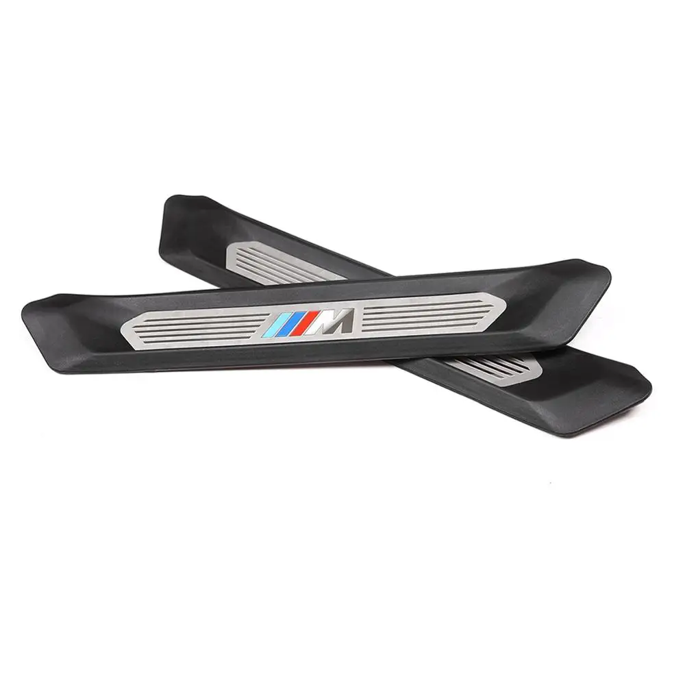 

2pcs ABS Plastic Car Rear Row Door Sill Protector Plate Cover Trim for BMW X3 2013-2019 Models Accessories With Colorful M Logo