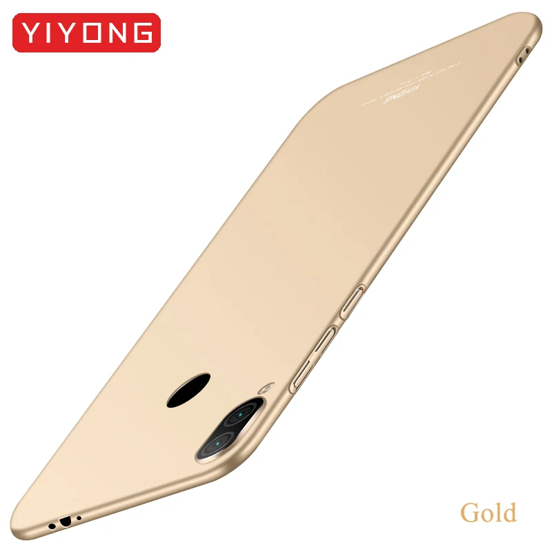 Золотой Redmi Note 6 Pro Чехол YIYONG матовый чехол Xiaomi Redmi Note 7 6 5 Pro Чехол Xiomi Global PC чехол для Xiaomi Note 5 6 7 Pro Чехол - Цвет: Золотой