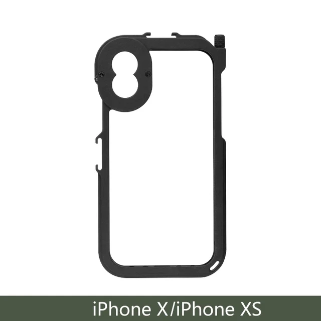 for iphone x xs Ulanzi металлический бампер чехол для телефона рамка для iPhone X/XS/MAX, w Mic холодное крепление для обуви и адаптер для объектива 17 мм для объектива - Цвет: for iphone x xs