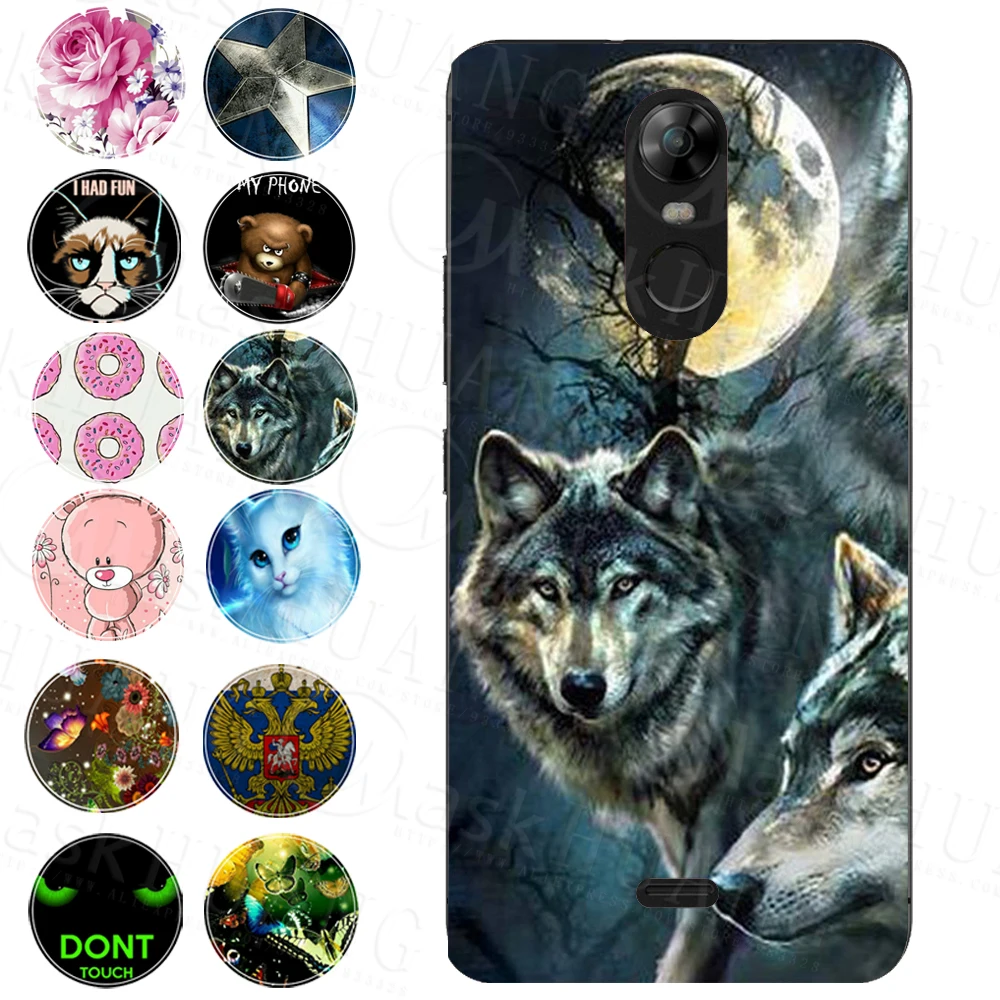 Чехол с рисунком волка чехол животным принтом для Highscreen Fest XL/XL PRO мягкий корпус