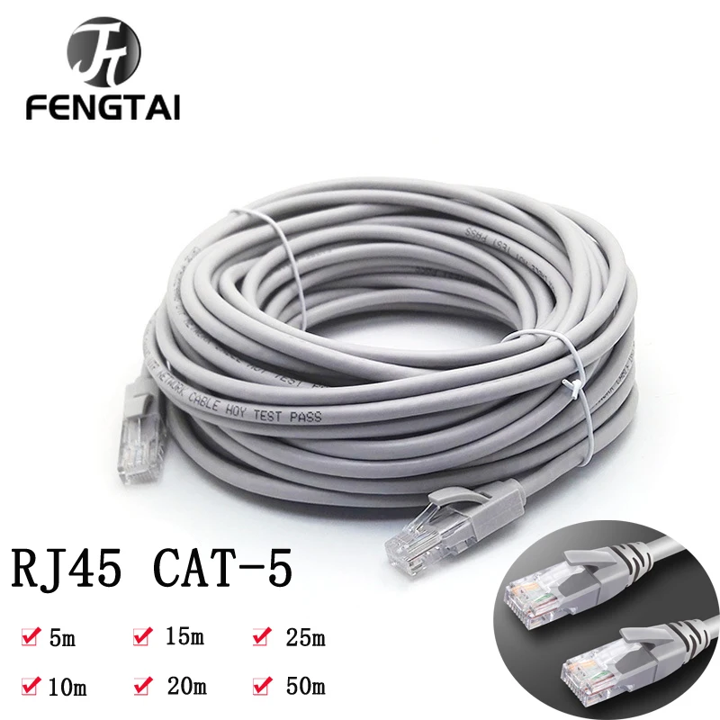 

Кабель Ethernet Cat5, сетевой кабель RJ45, 50/10/15/30 м