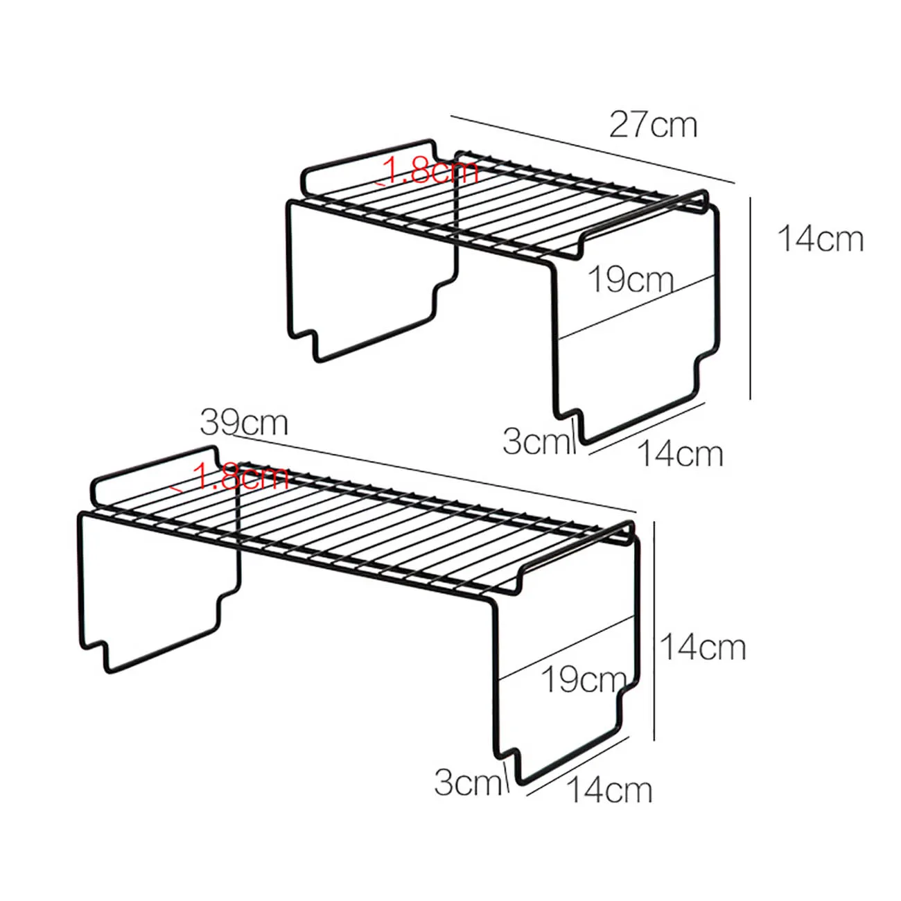 

Adjustable Dish Drying Rack Spice Bottle Holders Bathroom Storage Shelf Kitchen Cabinet Stackable Iron Rack cuisine organiser