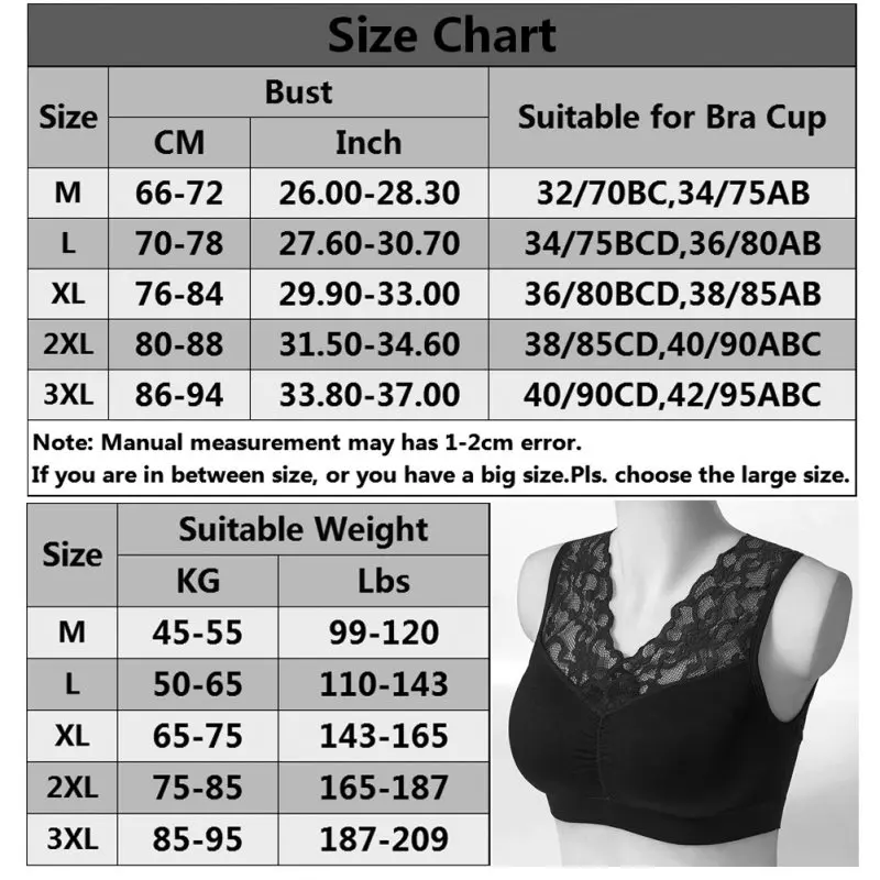 

Women Brassiere Push Up Padded Bra Sexy Deep V Neck Sports Bra Wirefree Bralette Plus Size Lace Bra For Female New
