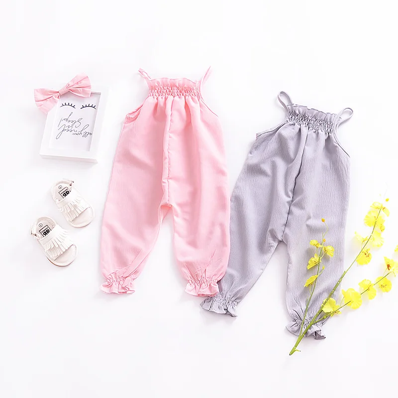 

Комбинезон для маленьких девочек, комбинезон для новорожденных, одежда, летние детские костюмы с цветочным рисунком, Детский комбинезон с э...