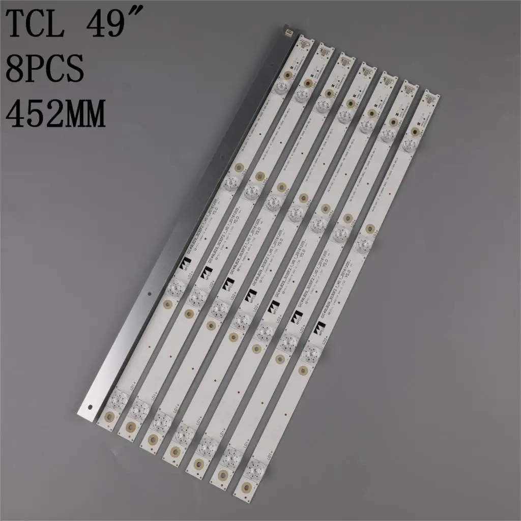 1 lot=8 pieces TCL 49P3 D49A620U B49A81S-UD led backlight for L49P1-UD L49P2-UD 4C-LB4904-HR07J 49HR330M04A2 V3 49P3F