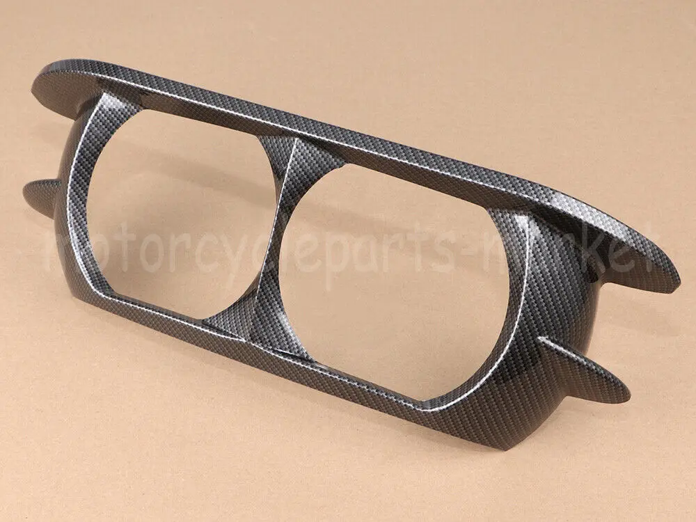 Motorcycle Dual Headlight ABS Fairing Trim Bezel Scowl Cover Carbon Fiber For Harley Touring Road Glide Customs 2015-2019 2018 | Автомобили