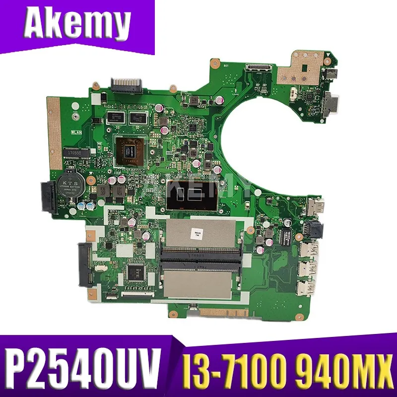 

P2540UV Motherboard For Asus P2540UB P2540UBP P2540UV P2540UQ P2540UR Laptop motherboard I3-7100 940MX-GPU