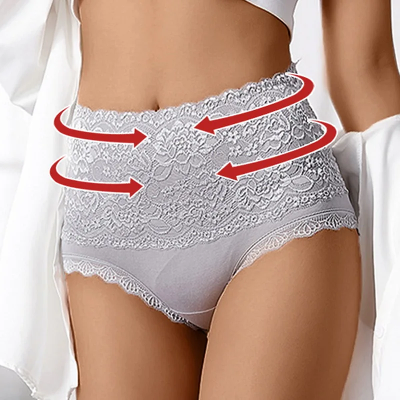 

2021 New Woman Hip-lifting Panties Sexy Lace Lingerie Body Shaper Panties Seamless Underpants Women's High Waist Knickers