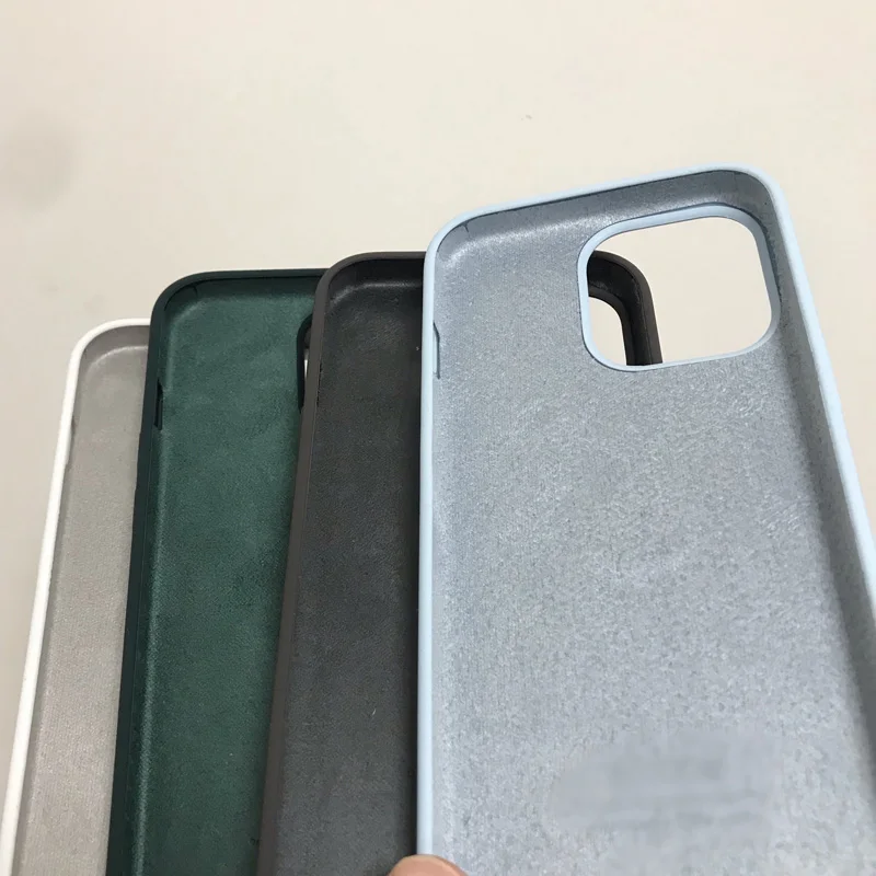 Fundas de silicona para tel&eacute;fonos m&oacute;viles, 100 unids/lote de protectores de silicona con embalaje para modelos i5 SE 6 6s 7 8 plus iX XS XR XS MAX 11 Pro Max-5
