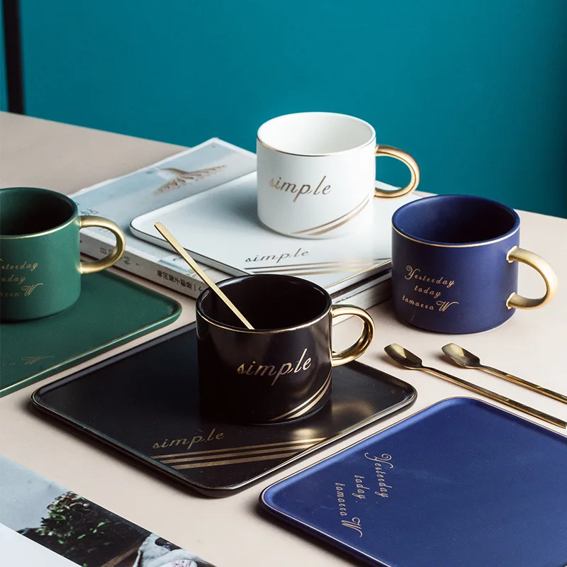 3 шт./компл. Европейский керамический набор кофейных чашек английский сервиз для