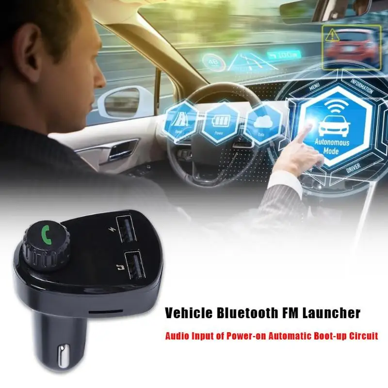 

A13 Handsfree Car Kit Bluetooth FM Transmitter Wireless Modulator MP3 Player USB Charger Supporting the U-disk to Play Music New