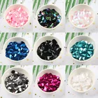 Пайетки для поделок, 10 мм, 320 шт., цветные Швейные аксессуары для свадебных платьев, искусственный материал для рукоделия