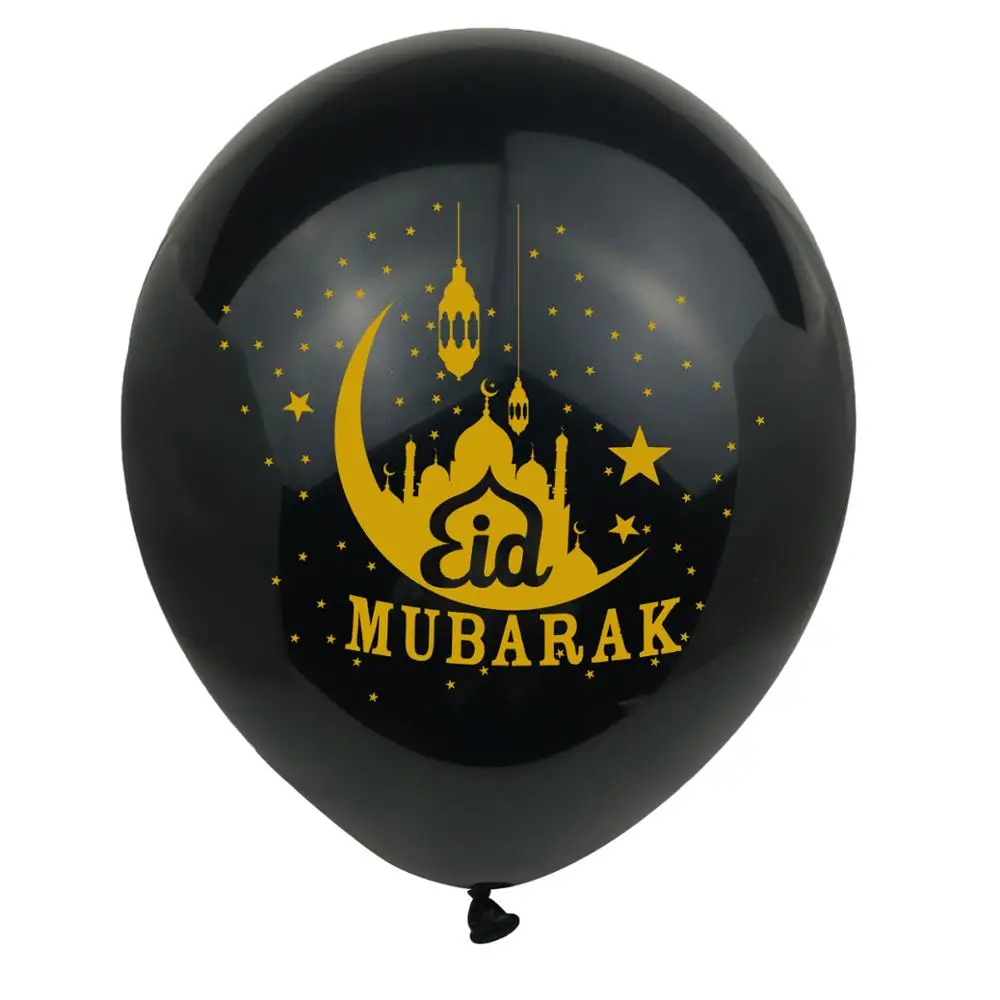10 шт. Eid Mubarak воздушные шары RamadanDecorations мусульманский Iftar латексные гелий Air Ball