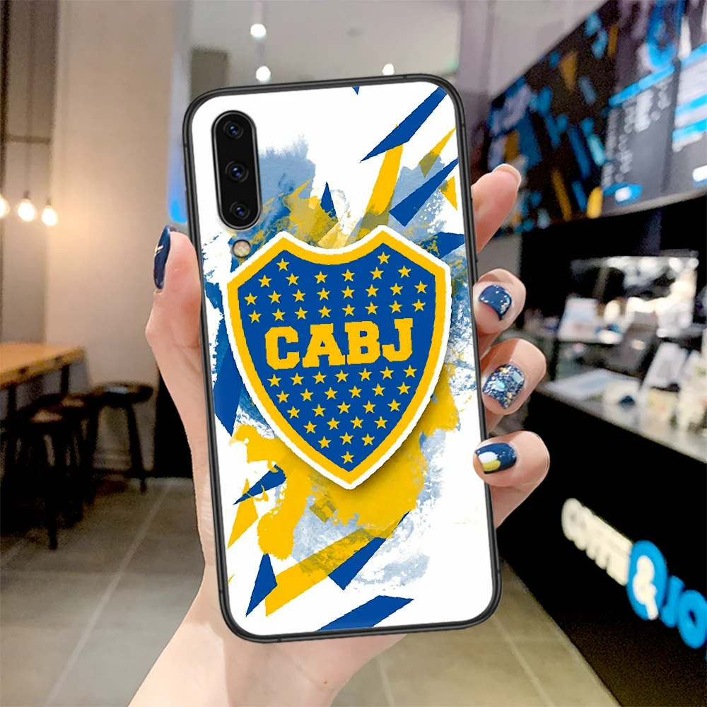 

Boca soccer Juniors football Phone Case For Samsung Galaxy A 3 5 7 8 10 20 20E 21S 30 30S 40 50 51 70 71 black Funda Painting