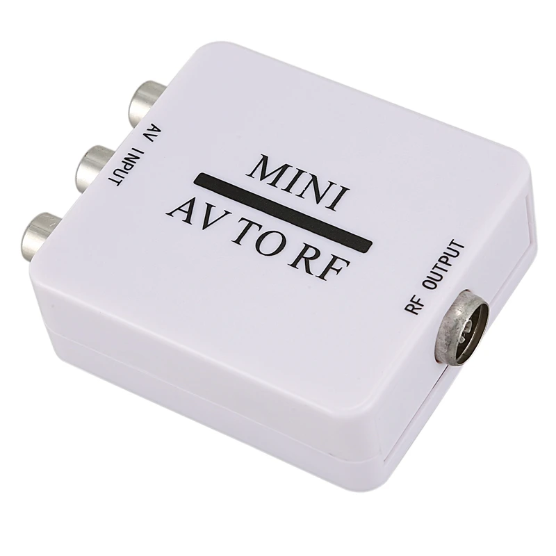 Мини Rca Cvsb Av в Rf адаптер 67 25 МГц 61 видео Аудио ТВ переключатель сигналов