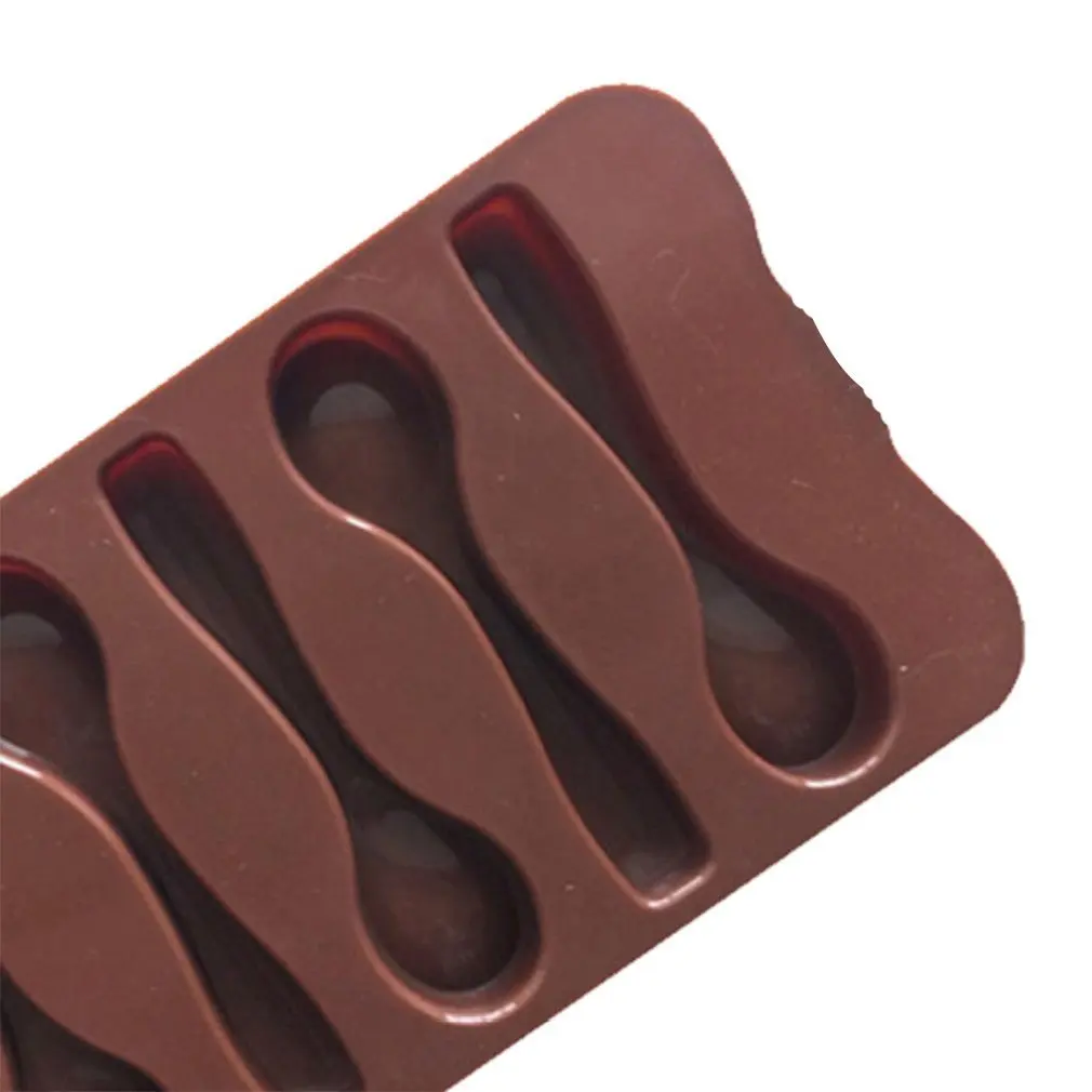6 Spoon Shape Chocolate Mold Tray For Homemade Diy Baking Mould Cake Muffin Ice Cube | Дом и сад