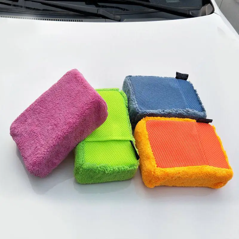 

Coral fleece Car Wash & Maintenance Sponges Cleaning Scrubber Handy Multi Functional Washing Tool