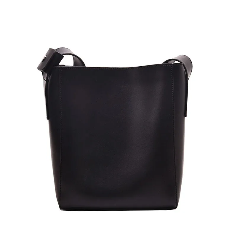 

Large Capacity Pu Leather Shoulder Bags For Women Winter Vintage Crossbody Handbags Women's Comtosite Bucket Bag