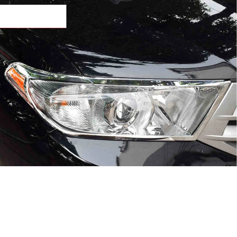 Lsrtw2017 abs Хромированная фара для toyota highlander 2007 2008 2009 2010 2011 2012 2013 XU40|Лепнина интерьера|