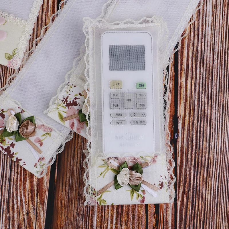 Ткань кружева видео ТВ кондиционер пульт дистанционного управления лук Защитная