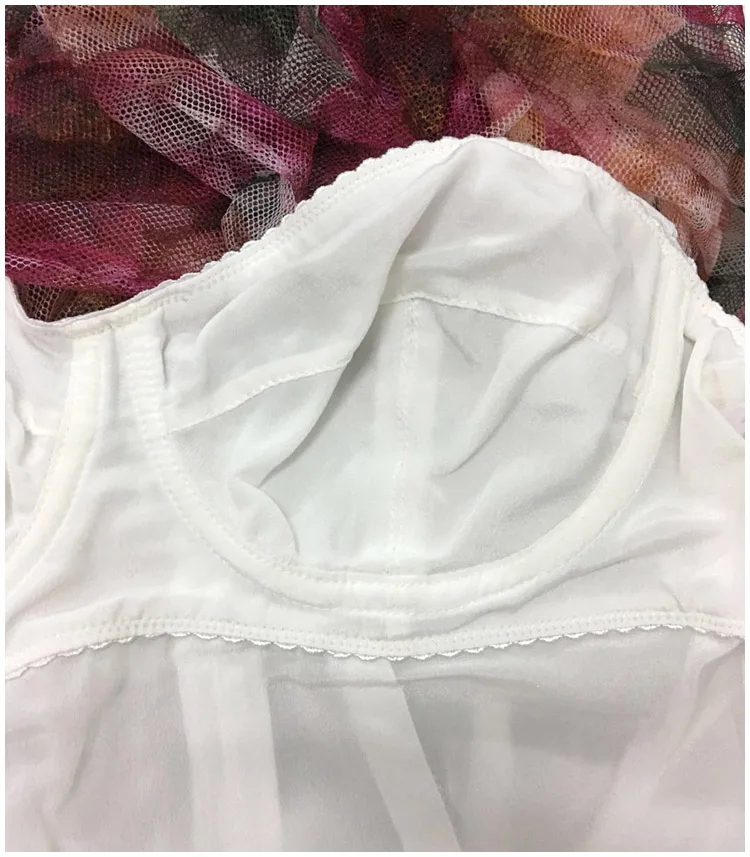 

2021 Spring Summer Women's Dress Fashion Runway Red Camellia Flower Printing Net Gauze Elegant Party Long Dress High Quality